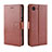 Funda de Cuero Cartera con Soporte Carcasa BY5 para Sony Xperia Ace Marron