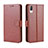 Funda de Cuero Cartera con Soporte Carcasa BY5 para Sony Xperia L3 Marron