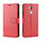 Funda de Cuero Cartera con Soporte Carcasa BY5 para Sony Xperia XA2 Ultra Rojo