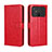 Funda de Cuero Cartera con Soporte Carcasa BY5 para Xiaomi Poco C40 Rojo