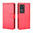 Funda de Cuero Cartera con Soporte Carcasa BY5 para Xiaomi Poco F4 5G Rojo