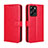 Funda de Cuero Cartera con Soporte Carcasa BY5 para Xiaomi Poco X5 Pro 5G Rojo