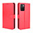 Funda de Cuero Cartera con Soporte Carcasa BY5 para Xiaomi Redmi 10 4G Rojo