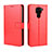 Funda de Cuero Cartera con Soporte Carcasa BY5 para Xiaomi Redmi 10X 4G Rojo