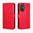 Funda de Cuero Cartera con Soporte Carcasa BY5 para Xiaomi Redmi 11 Prime 4G Rojo
