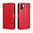 Funda de Cuero Cartera con Soporte Carcasa BY5 para Xiaomi Redmi A1 Rojo
