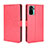 Funda de Cuero Cartera con Soporte Carcasa BY5 para Xiaomi Redmi Note 10 4G Rojo