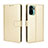 Funda de Cuero Cartera con Soporte Carcasa BY5 para Xiaomi Redmi Note 10S 4G Oro