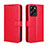Funda de Cuero Cartera con Soporte Carcasa BY5 para Xiaomi Redmi Note 12 Pro Speed 5G Rojo