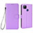 Funda de Cuero Cartera con Soporte Carcasa BY6 para Xiaomi POCO C3 Morado