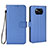 Funda de Cuero Cartera con Soporte Carcasa BY6 para Xiaomi Poco X3 NFC Azul