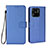 Funda de Cuero Cartera con Soporte Carcasa BY6 para Xiaomi Redmi 10C 4G Azul