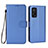 Funda de Cuero Cartera con Soporte Carcasa BY6 para Xiaomi Redmi K30S 5G Azul