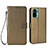 Funda de Cuero Cartera con Soporte Carcasa BY6 para Xiaomi Redmi Note 10 4G Marron