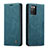 Funda de Cuero Cartera con Soporte Carcasa C01S para Samsung Galaxy M02s Azul