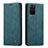 Funda de Cuero Cartera con Soporte Carcasa C01S para Samsung Galaxy S20 Plus 5G Azul