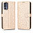 Funda de Cuero Cartera con Soporte Carcasa C01X para Motorola Moto G62 5G Oro