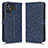 Funda de Cuero Cartera con Soporte Carcasa C01X para Xiaomi Poco C55 Azul