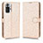 Funda de Cuero Cartera con Soporte Carcasa C01X para Xiaomi Redmi Note 10 Pro Max Oro