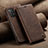 Funda de Cuero Cartera con Soporte Carcasa C02S para Samsung Galaxy A73 5G Marron