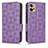 Funda de Cuero Cartera con Soporte Carcasa C02X para Motorola Moto G32 Morado