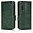 Funda de Cuero Cartera con Soporte Carcasa C02X para Sony Xperia 5 II Verde