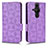 Funda de Cuero Cartera con Soporte Carcasa C02X para Sony Xperia PRO-I Morado