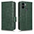 Funda de Cuero Cartera con Soporte Carcasa C02X para Xiaomi Redmi A1 Plus Verde