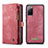Funda de Cuero Cartera con Soporte Carcasa C03S para Samsung Galaxy S20 FE (2022) 5G Rojo