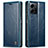 Funda de Cuero Cartera con Soporte Carcasa C03S para Xiaomi Redmi Note 12 4G Azul