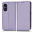 Funda de Cuero Cartera con Soporte Carcasa C03X para Oppo A58 5G Morado