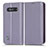 Funda de Cuero Cartera con Soporte Carcasa C03X para Xiaomi Black Shark 4S 5G Morado