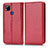 Funda de Cuero Cartera con Soporte Carcasa C03X para Xiaomi POCO C3 Rojo