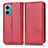 Funda de Cuero Cartera con Soporte Carcasa C03X para Xiaomi Redmi Note 11E 5G Rojo