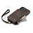 Funda de Cuero Cartera con Soporte Carcasa C04S para Apple iPhone 13 Pro Marron