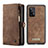 Funda de Cuero Cartera con Soporte Carcasa C06S para Samsung Galaxy A33 5G Marron