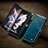 Funda de Cuero Cartera con Soporte Carcasa CS3 para Samsung Galaxy Z Fold4 5G Azul