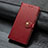 Funda de Cuero Cartera con Soporte Carcasa D01 para Xiaomi Mi Note 10 Rojo