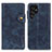 Funda de Cuero Cartera con Soporte Carcasa D01Y para Samsung Galaxy S21 Ultra 5G Azul