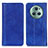 Funda de Cuero Cartera con Soporte Carcasa D03Y para Huawei Honor Magic5 Pro 5G Azul