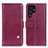 Funda de Cuero Cartera con Soporte Carcasa D04Y para Samsung Galaxy S21 Ultra 5G Morado