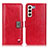 Funda de Cuero Cartera con Soporte Carcasa D06Y para Samsung Galaxy S24 Plus 5G Rojo