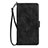 Funda de Cuero Cartera con Soporte Carcasa D09T para Samsung Galaxy S21 5G Negro