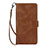 Funda de Cuero Cartera con Soporte Carcasa D09T para Samsung Galaxy S21 Plus 5G Marron