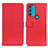 Funda de Cuero Cartera con Soporte Carcasa D09Y para Motorola Moto G71 5G Rojo