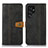 Funda de Cuero Cartera con Soporte Carcasa D11T para Samsung Galaxy S21 Ultra 5G Negro