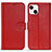 Funda de Cuero Cartera con Soporte Carcasa DL1 para Apple iPhone 13 Rosa Roja