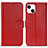 Funda de Cuero Cartera con Soporte Carcasa DL1 para Apple iPhone 14 Plus Rosa Roja