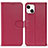 Funda de Cuero Cartera con Soporte Carcasa DL1 para Apple iPhone 14 Plus Rosa Roja