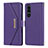 Funda de Cuero Cartera con Soporte Carcasa DT1 para Sony Xperia 5 III Morado